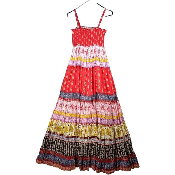 Cache Sundress S Patchwork Tiered Maxi - Picture 3 of 10